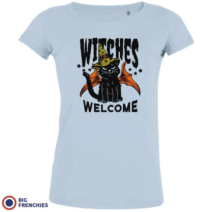 Witches Welcome Halloween Women's Organic Cotton Tee - Create Marketplace