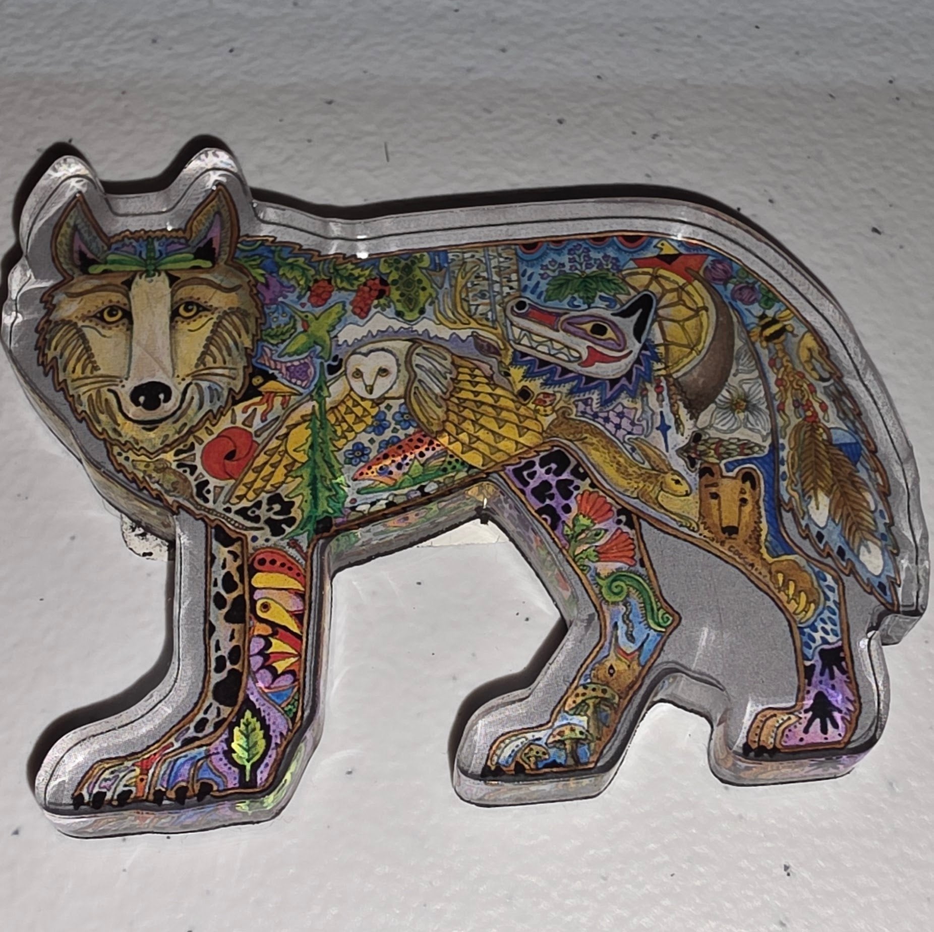 Wolf Standing Magnet - Create Marketplace
