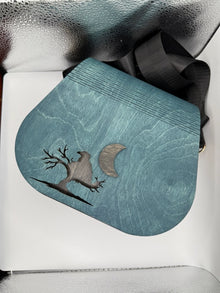 Wooden Gothic Purse with Raven Cutout - Create Marketplace