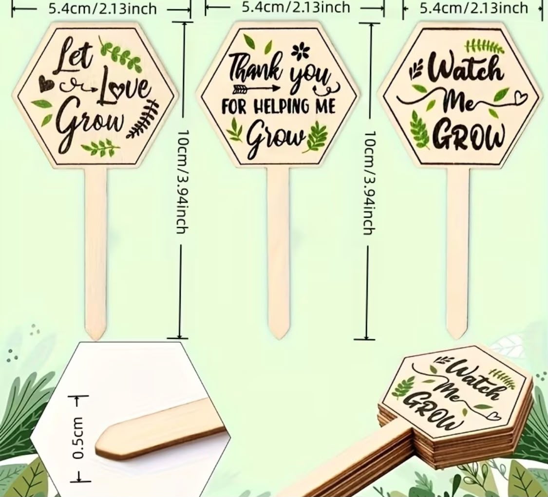 Wooden Plant Tag - Create Marketplace