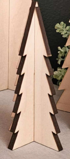 6" 3D Wood Tree (Unfinished)