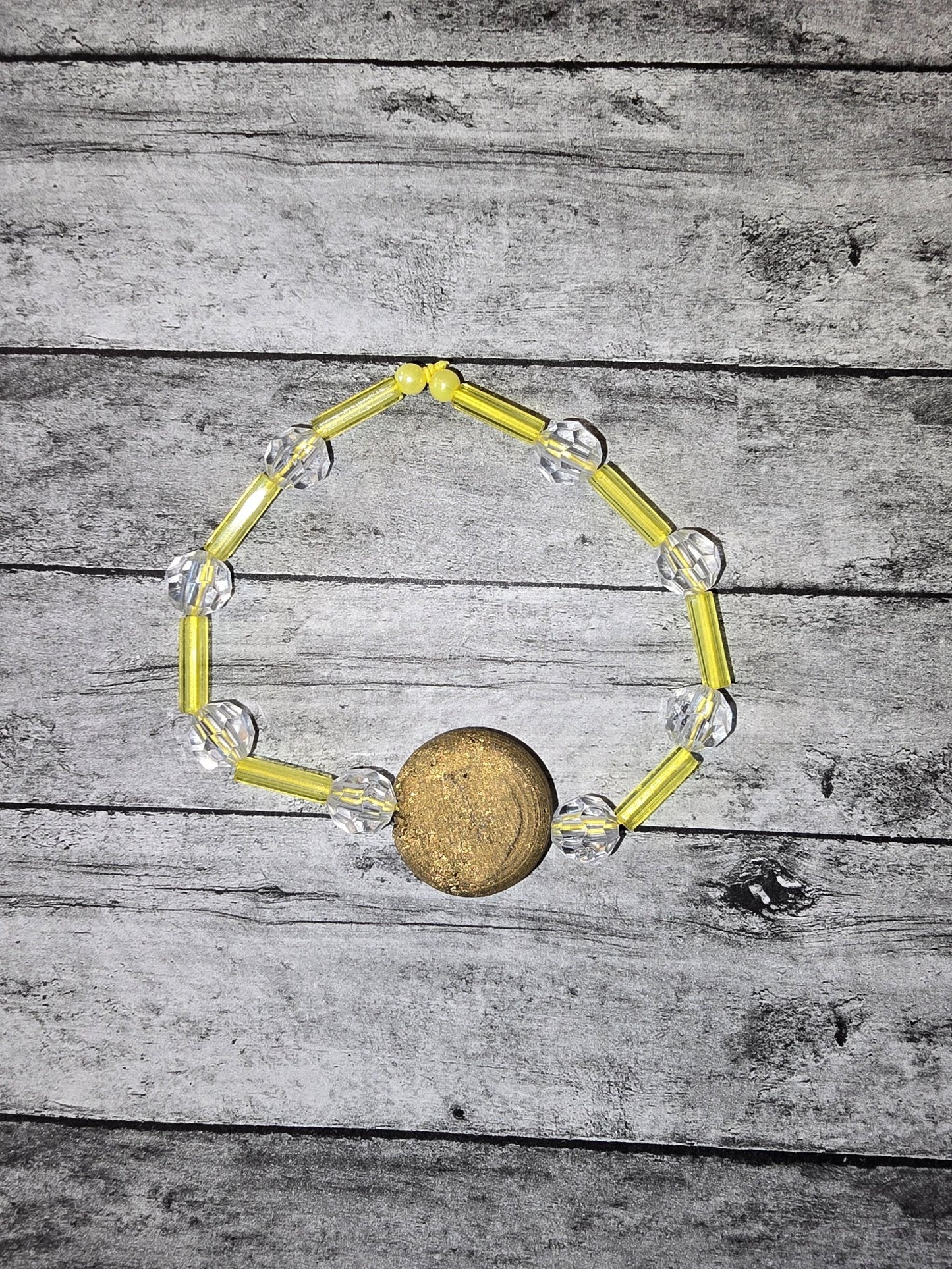 Yellow and gold bracelet - made by kid Sam - Create Marketplace