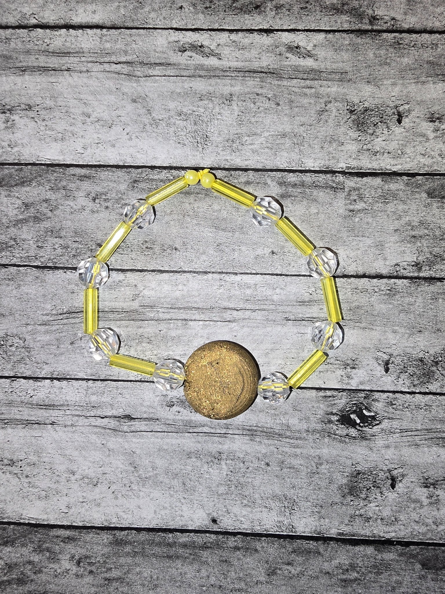 Yellow and gold bracelet - made by kid Sam - Create Marketplace