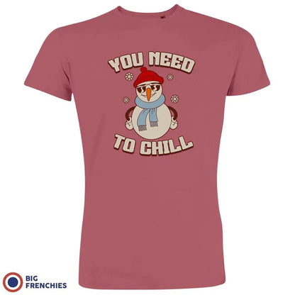You Need To Chill Christmas Men's Organic Cotton Tee - Create Marketplace