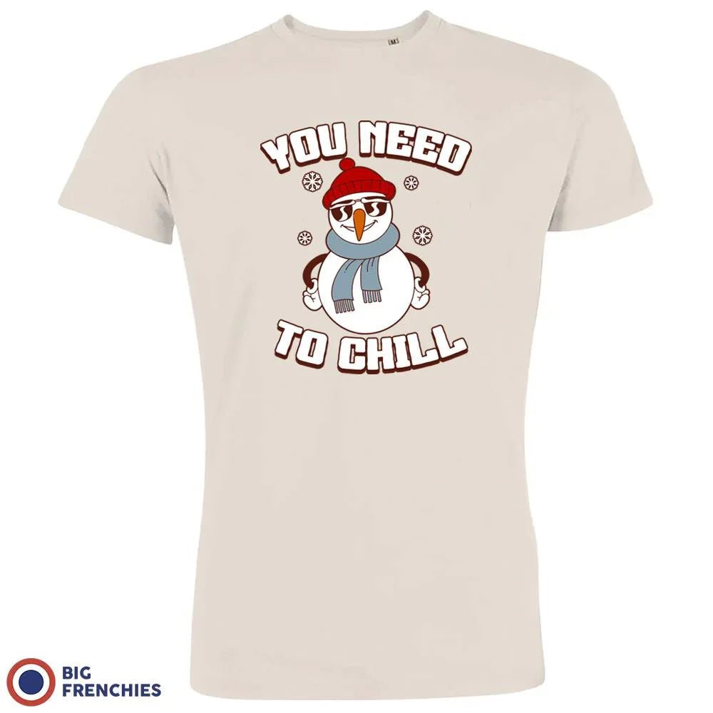 You Need To Chill Christmas Men's Organic Cotton Tee - Create Marketplace