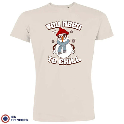 You Need To Chill Christmas Men's Organic Cotton Tee - Create Marketplace