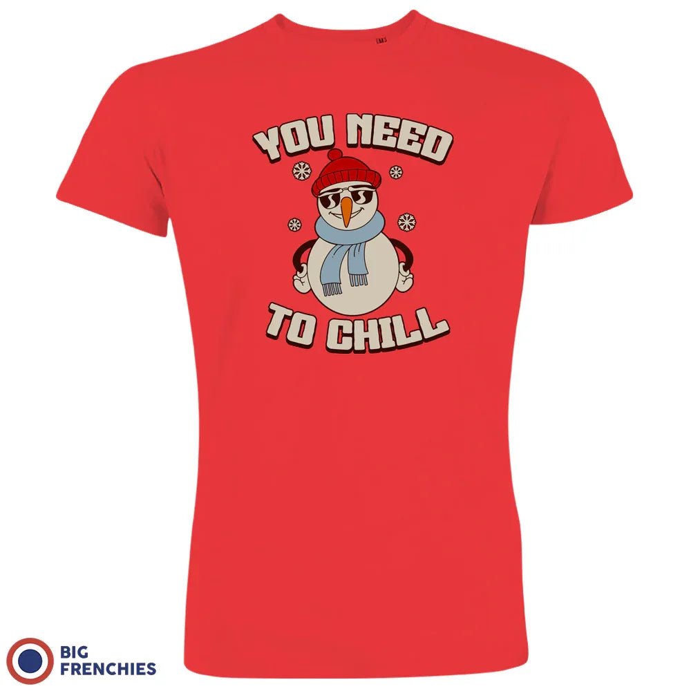 You Need To Chill Christmas Men's Organic Cotton Tee - Create Marketplace