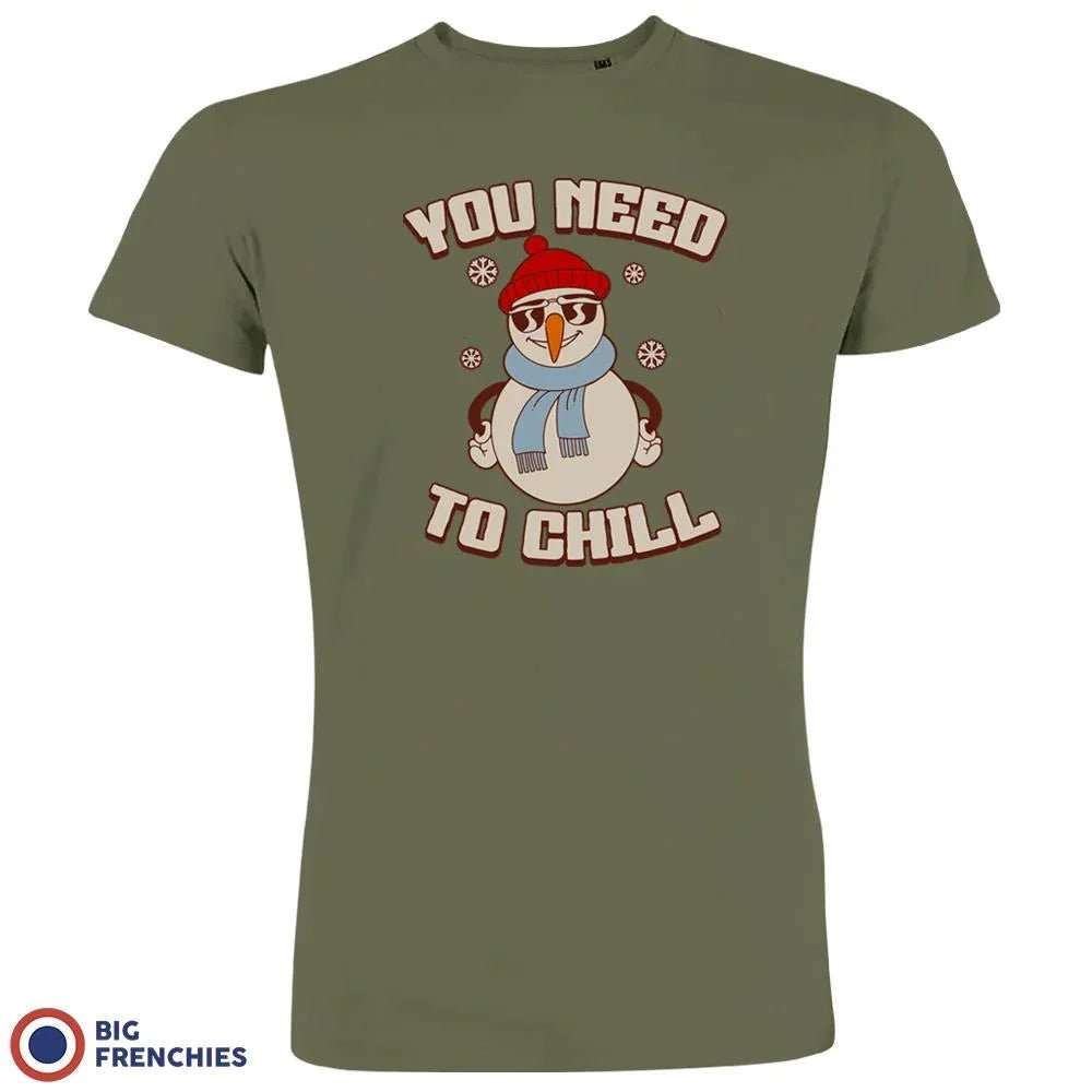 You Need To Chill Christmas Men's Organic Cotton Tee - Create Marketplace