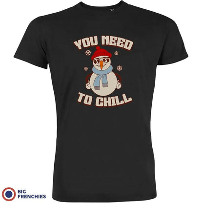 You Need To Chill Christmas Men's Organic Cotton Tee - Create Marketplace