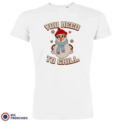 You Need To Chill Christmas Men's Organic Cotton Tee - Create Marketplace