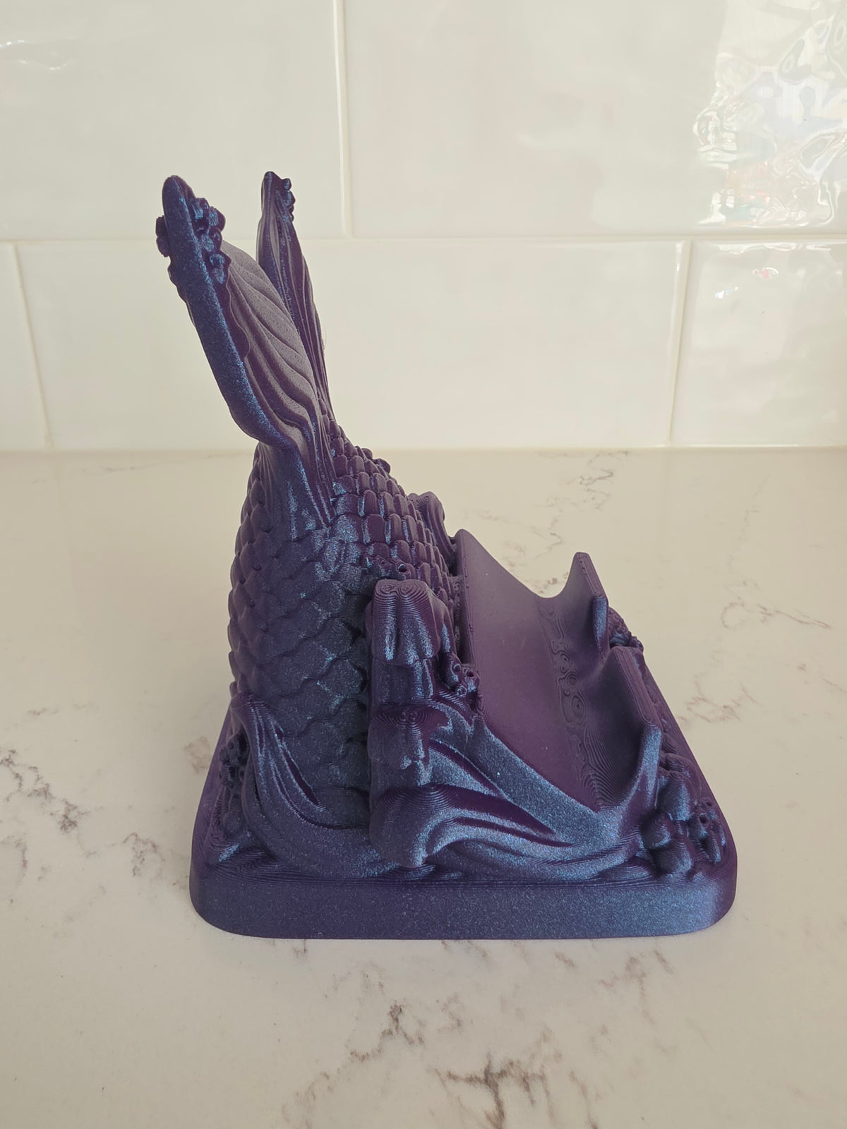 Mermaid Tail Phone Stand 3D Printed
